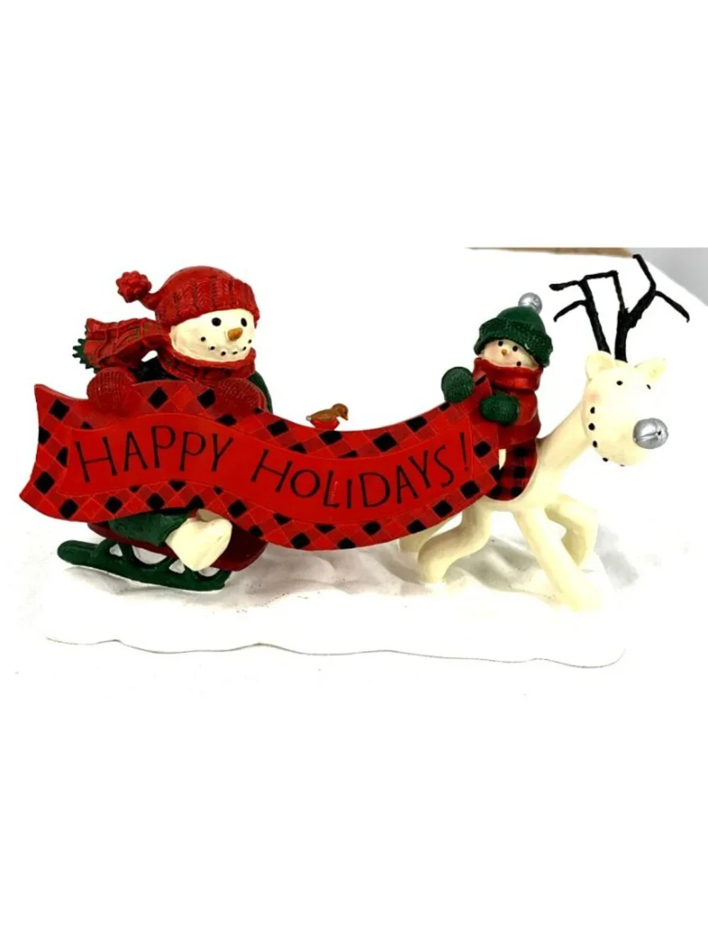 Hallmark Snowman Dad Is Helping Jr Snowman With A Holiday Greetings 7